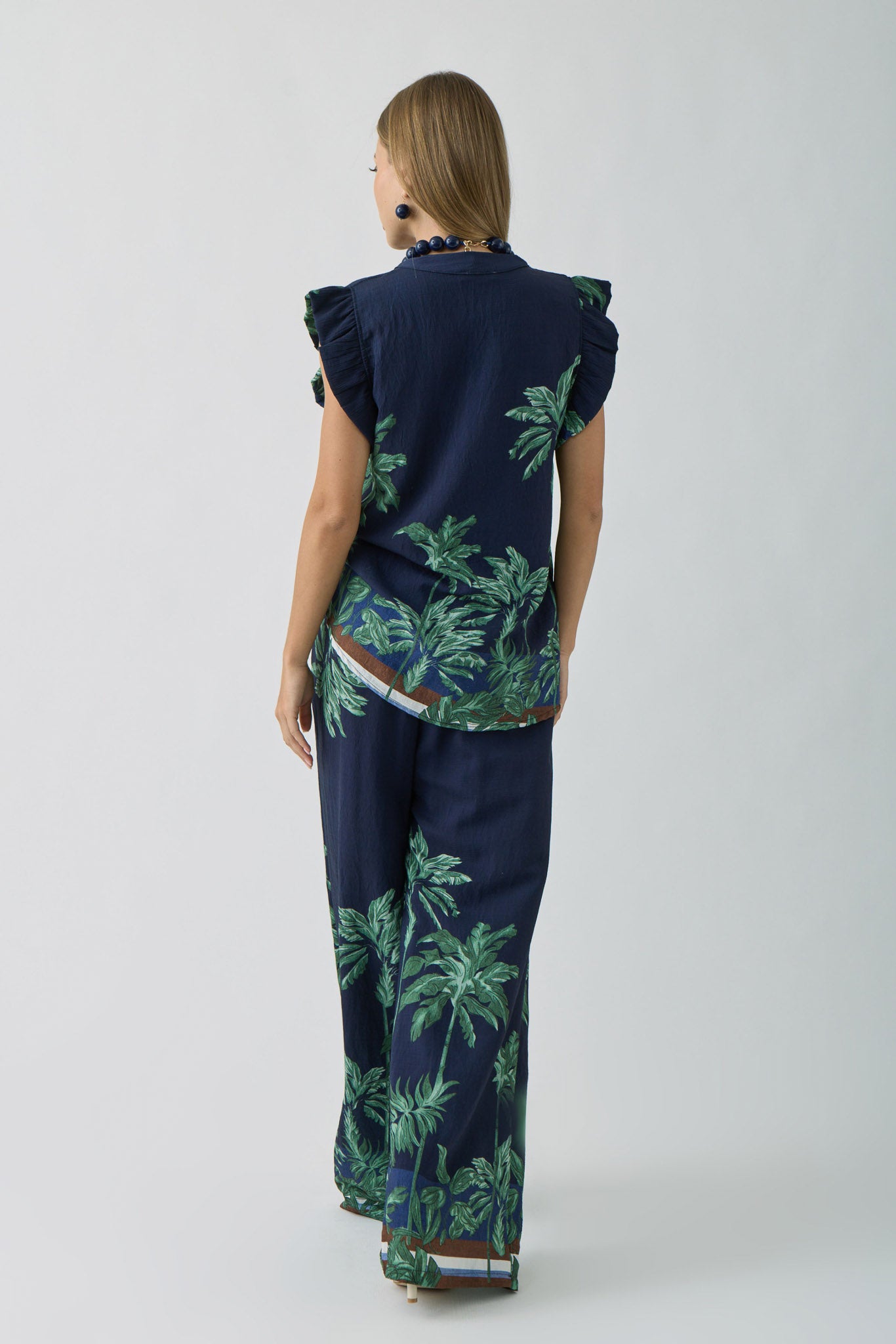 Coordinato Palm blu|Colore:Blu