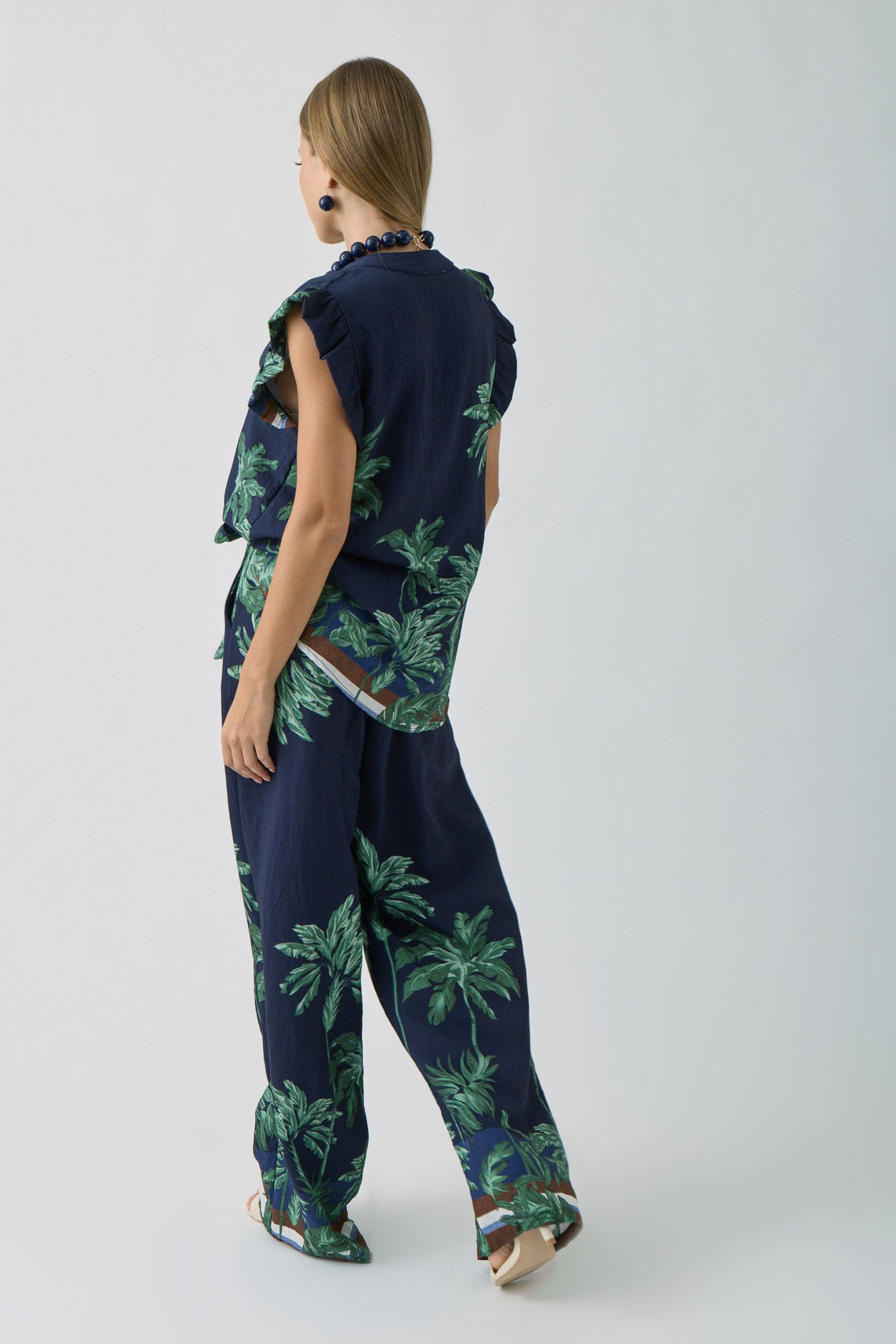 Coordinato Palm blu|Colore:Blu