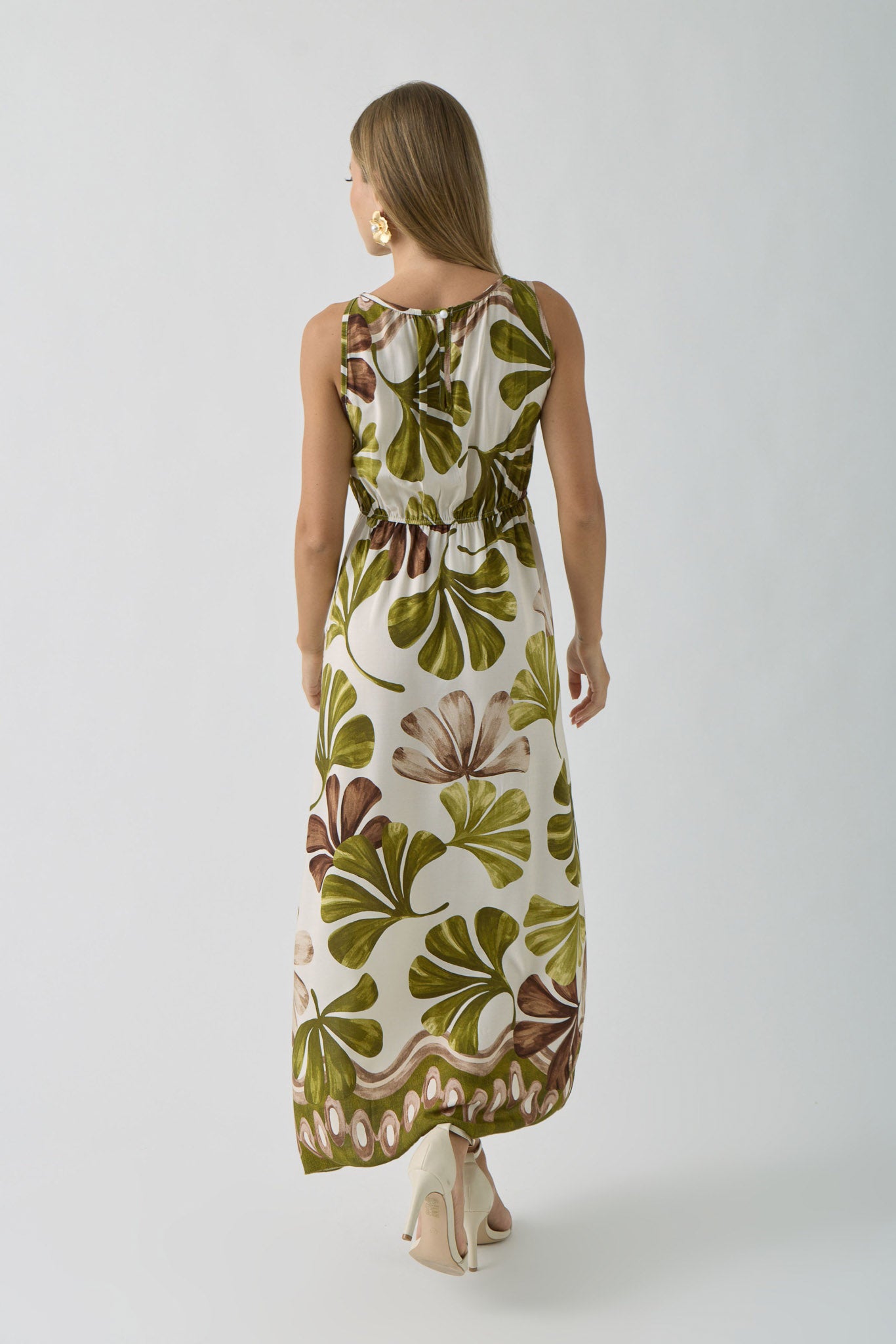 Abito Foliage Verde|Colore:Verde