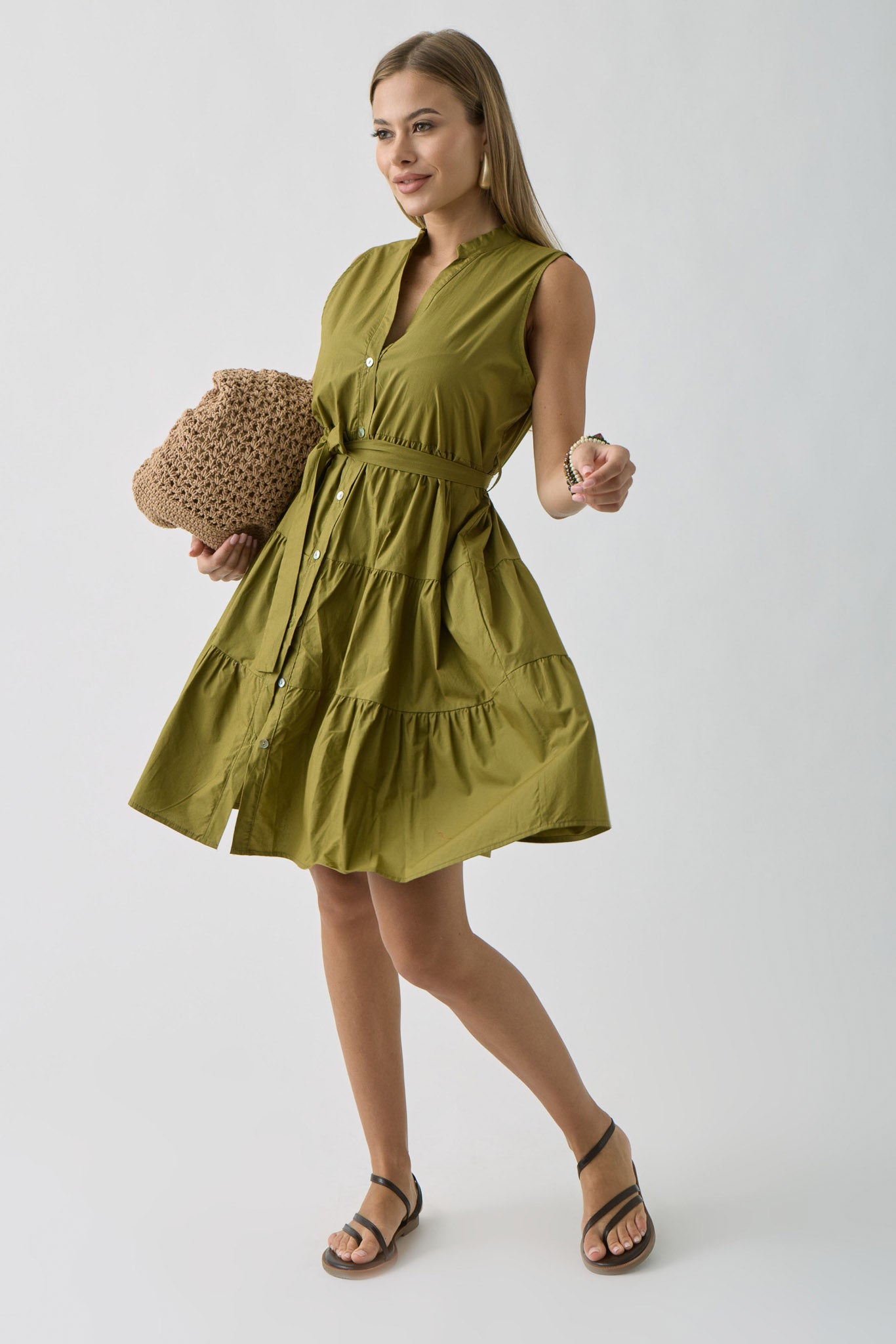 Chemisier Corto Verde|Colore:Verde