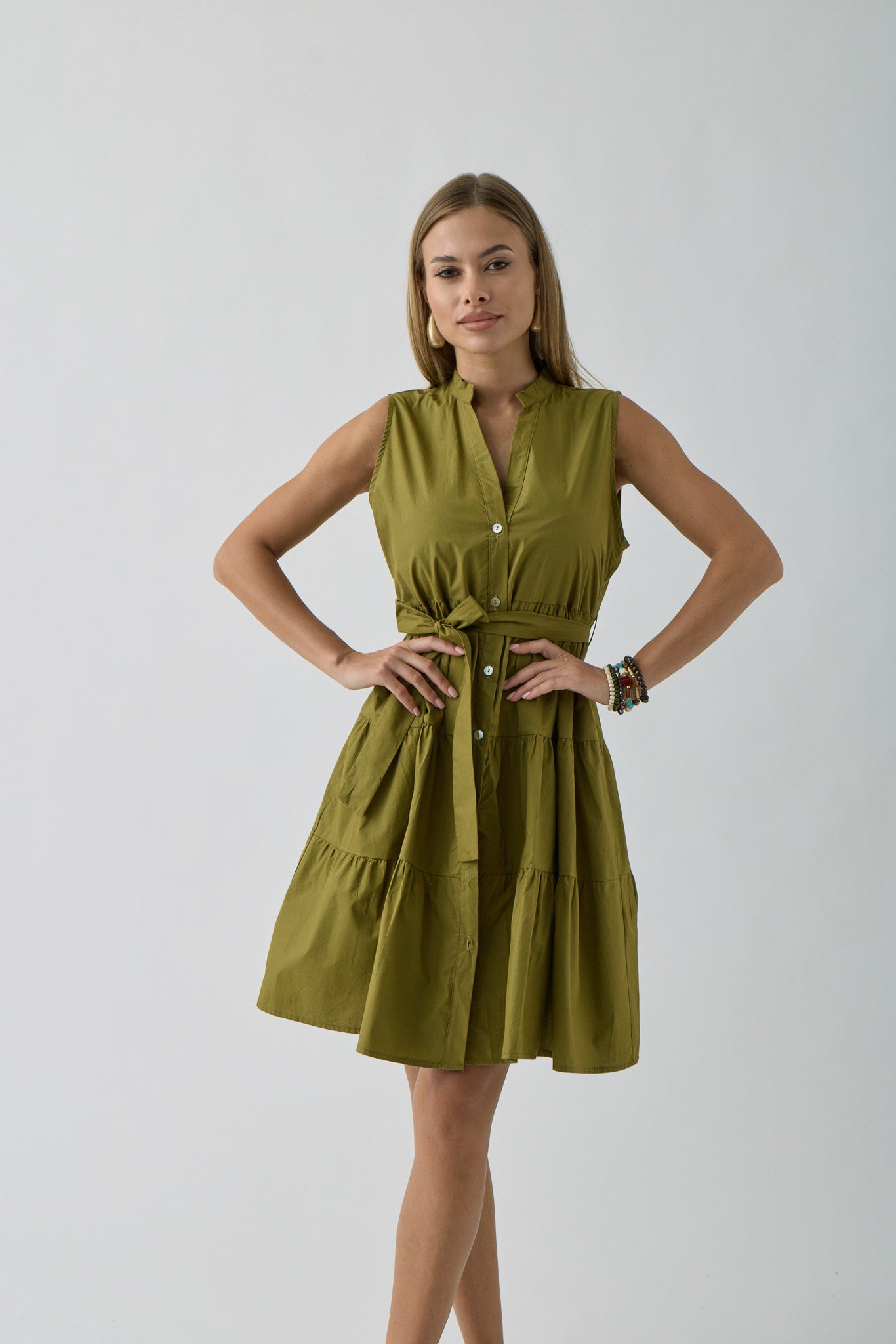 Chemisier Corto Verde|Colore:Verde