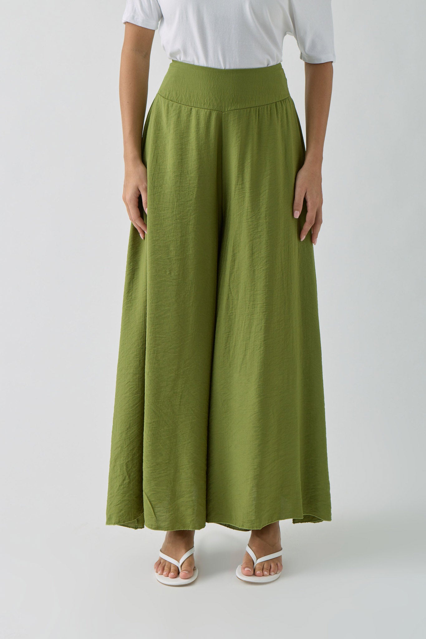 Pantapalazzo Con Elastico Verde|Colore:Verde