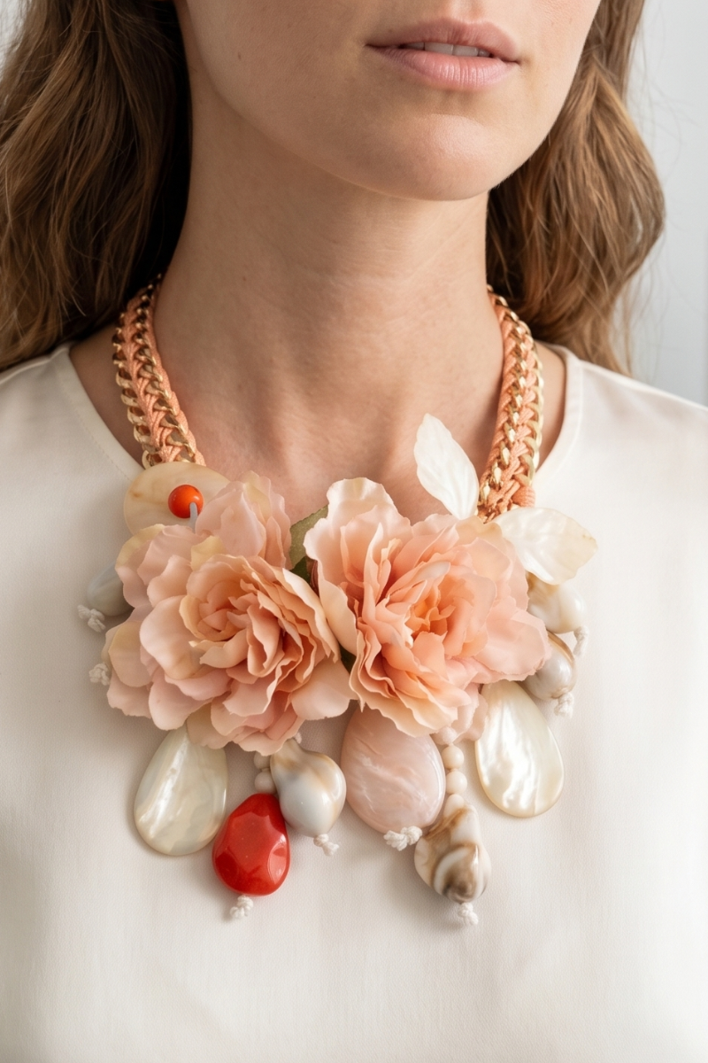 Collana Spring beige|Colore:Beige
