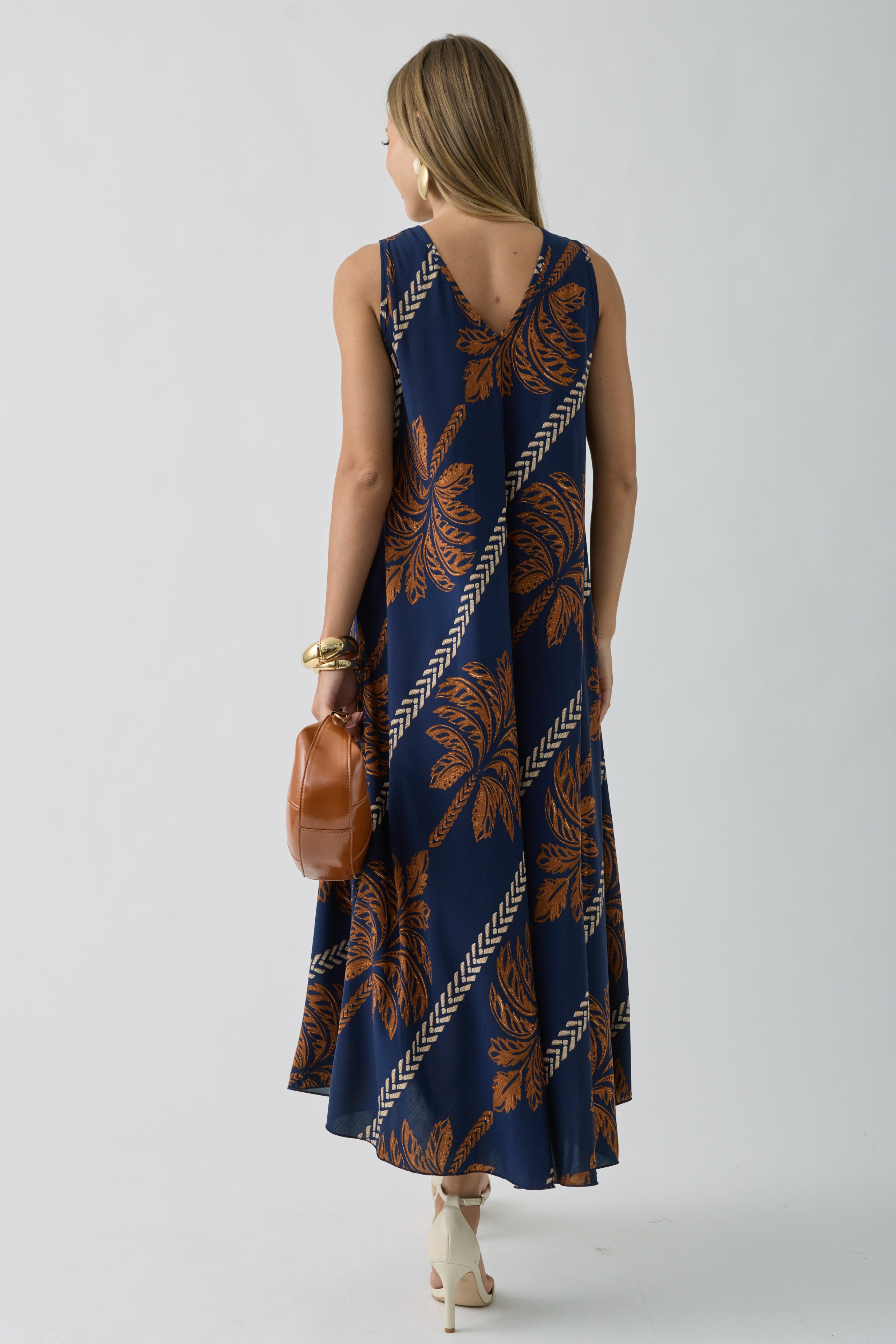 Abito Palm blu|Colore:Blu