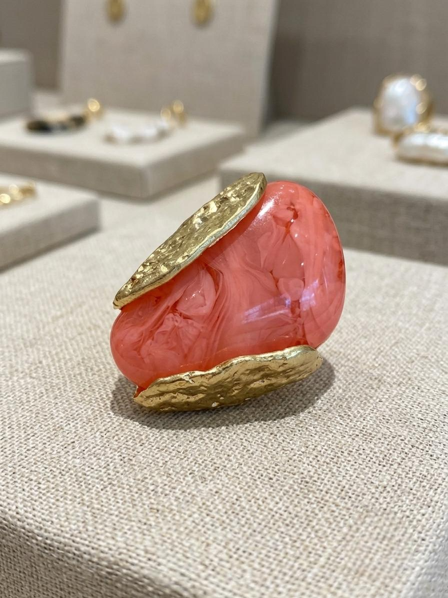 Anello Pietra rosa|Colore:Rosa