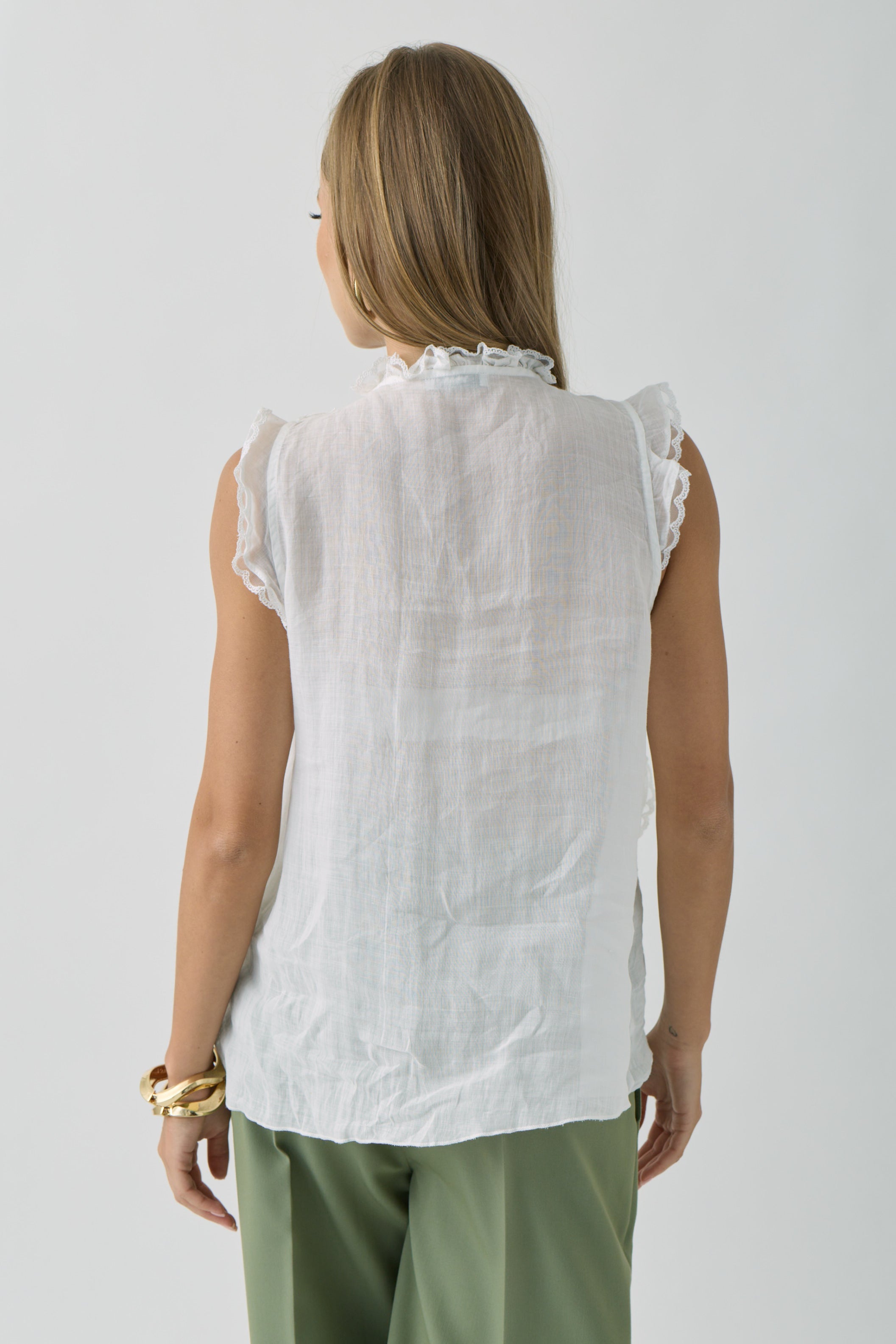 Camicia Terry bianco|Colore:Bianco