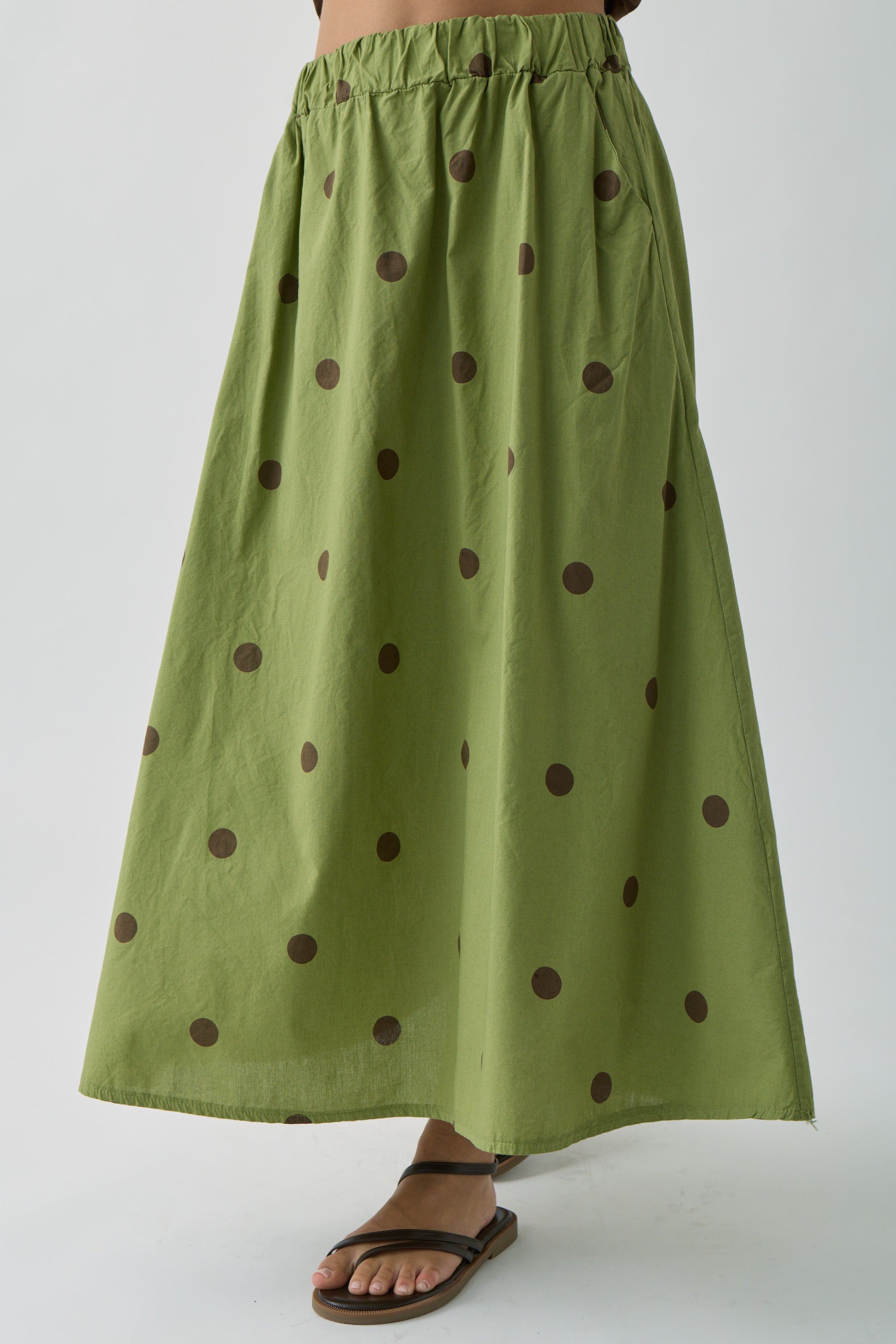 Gonna Olivia verde|Colore:Verde