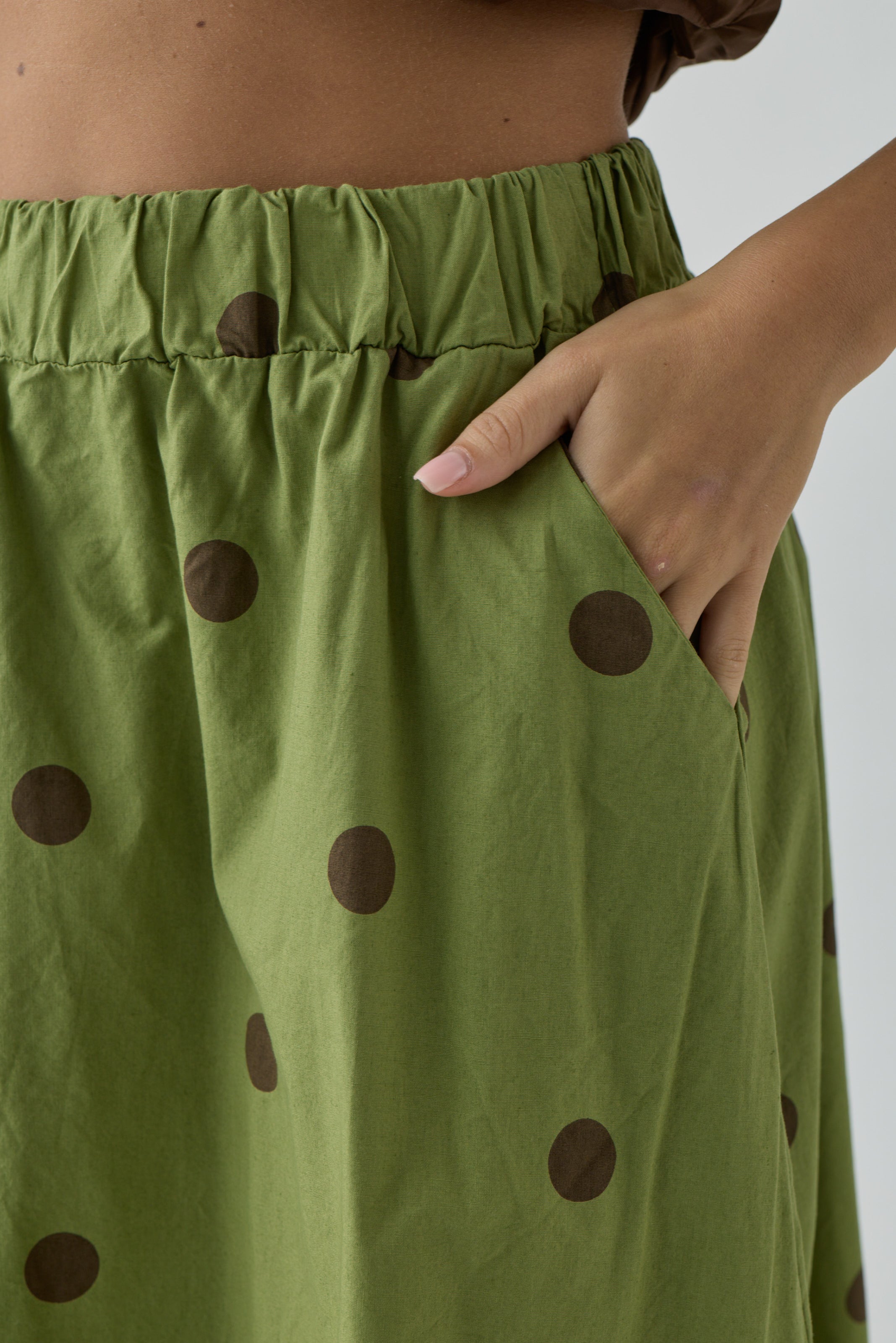 Gonna Olivia verde|Colore:Verde