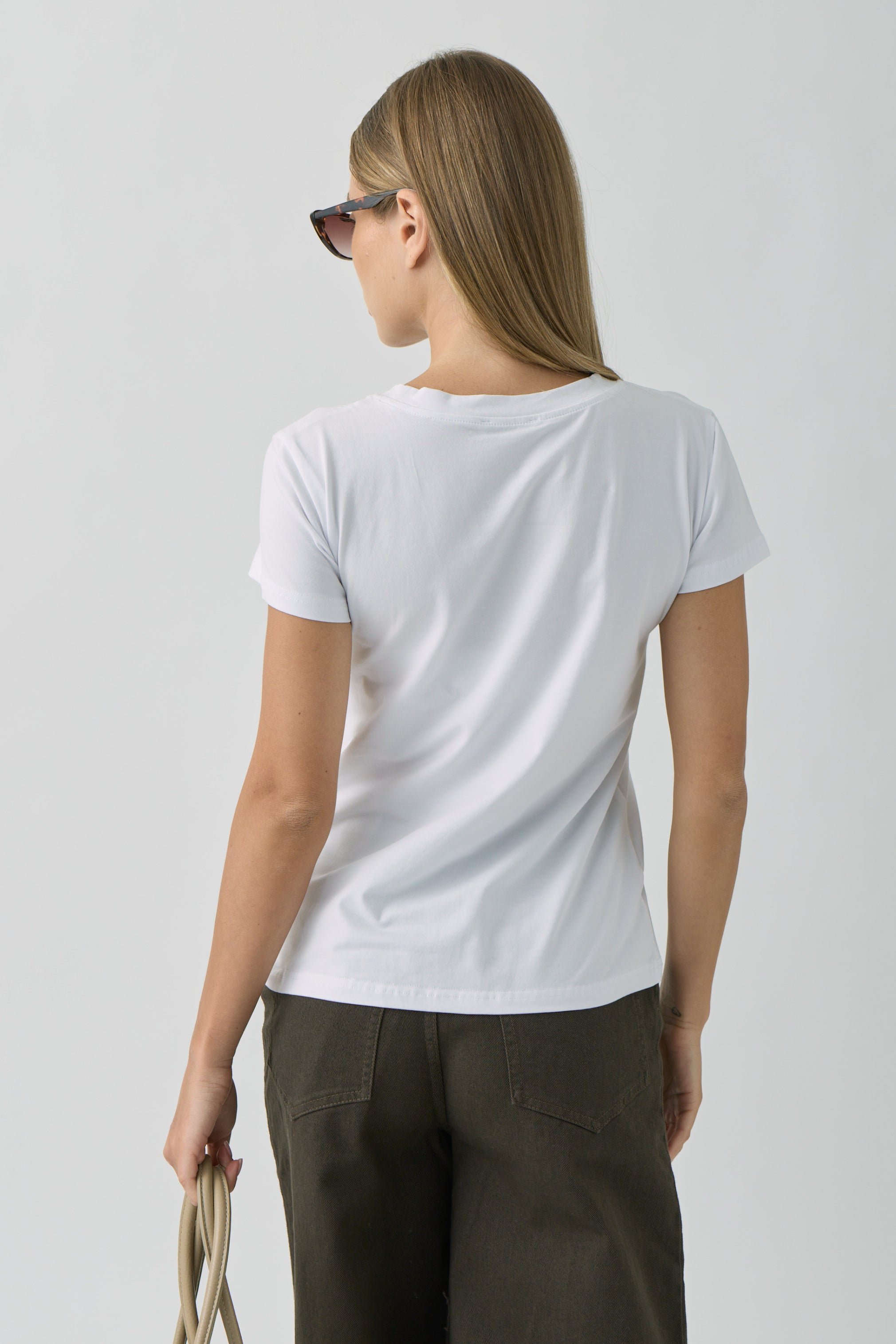 T-Shirt Coffee bianco|Colore:Bianco