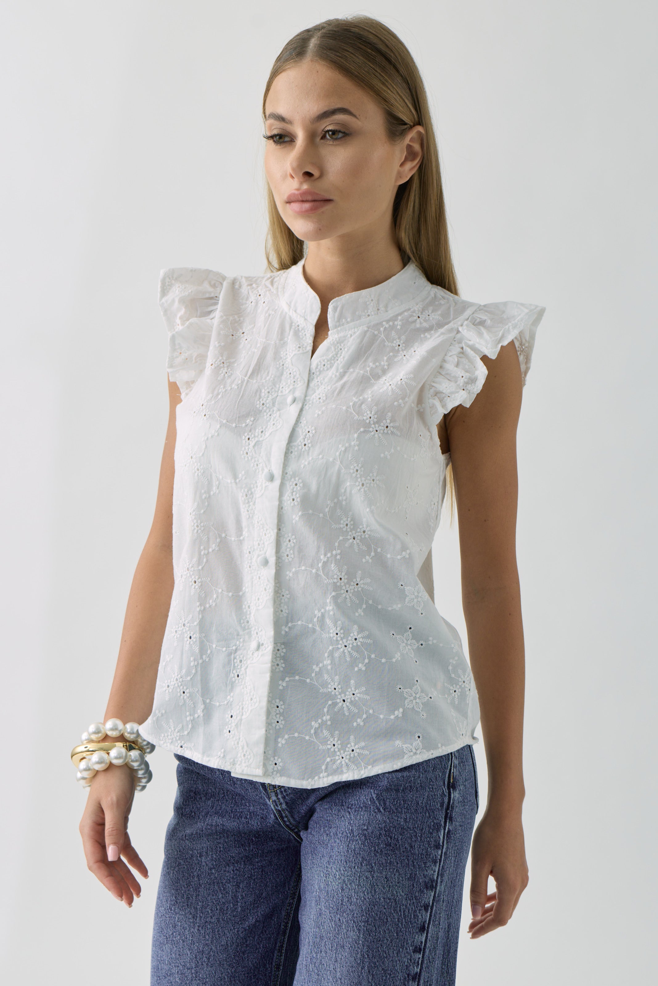 Camicia Margot bianco|Colore:Bianco