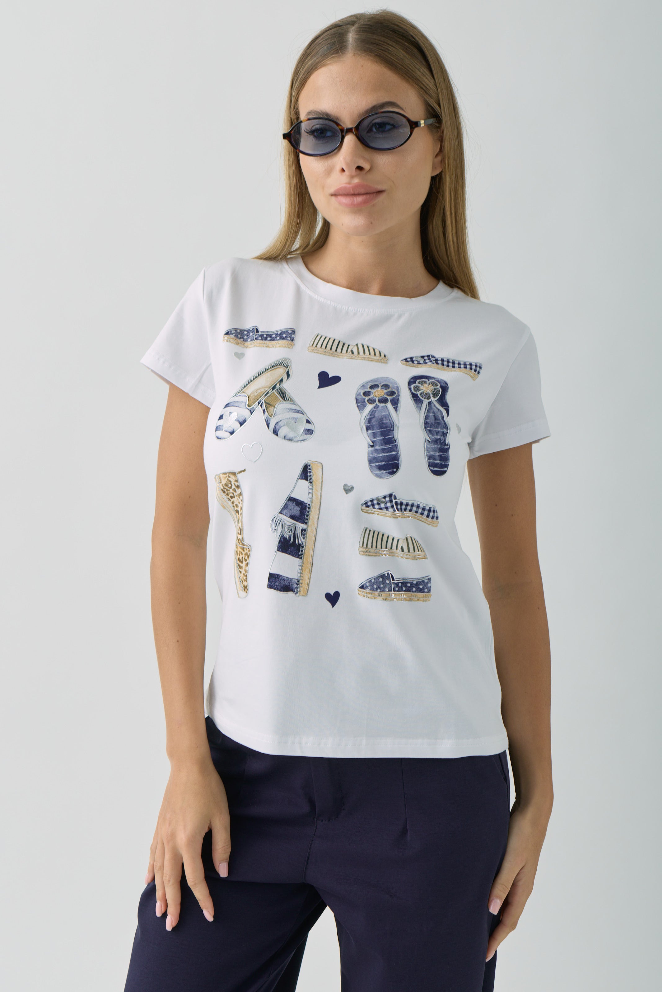 T-Shirt Mediterranea blu|Colore:Blu