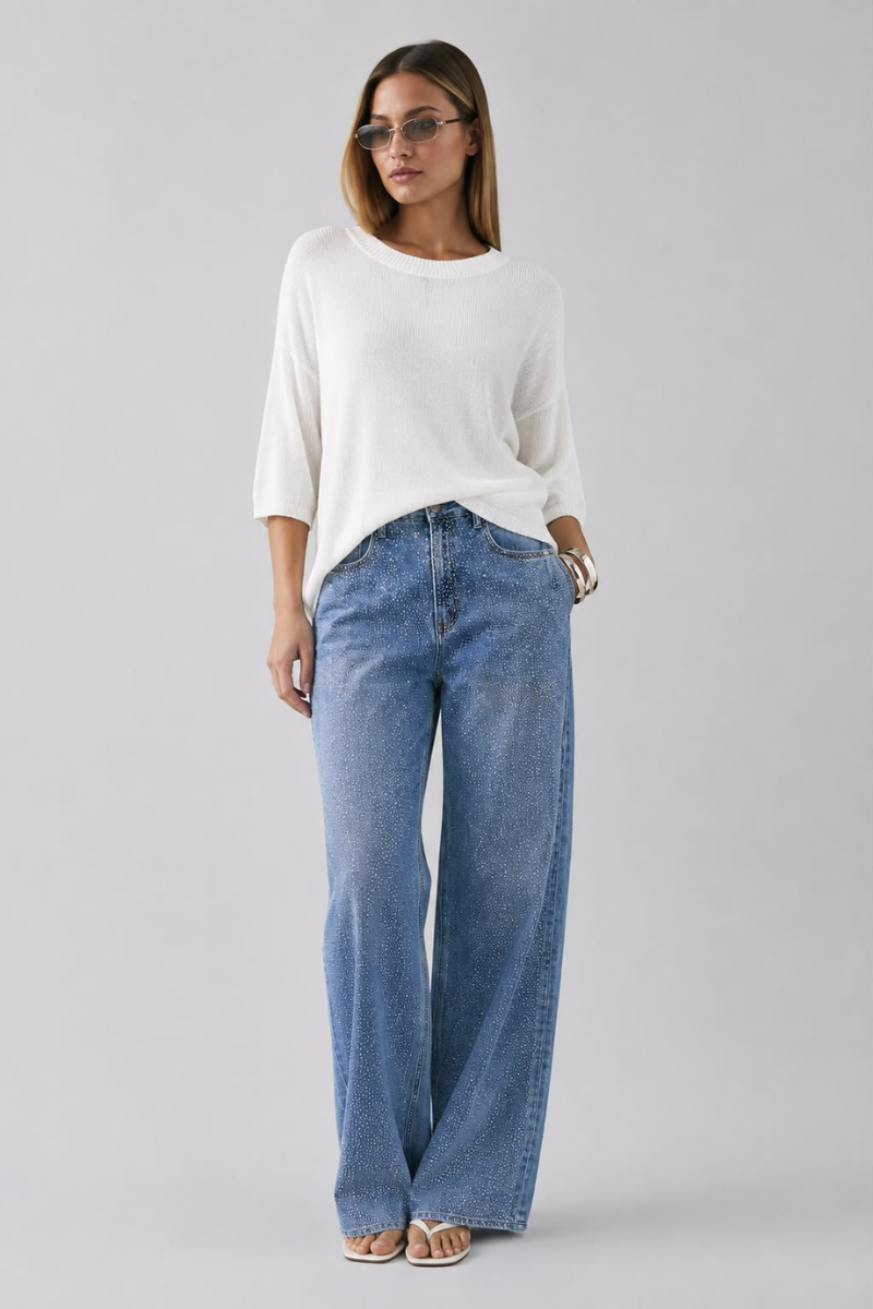 Maglia Lurex bianco|Colore:Bianco