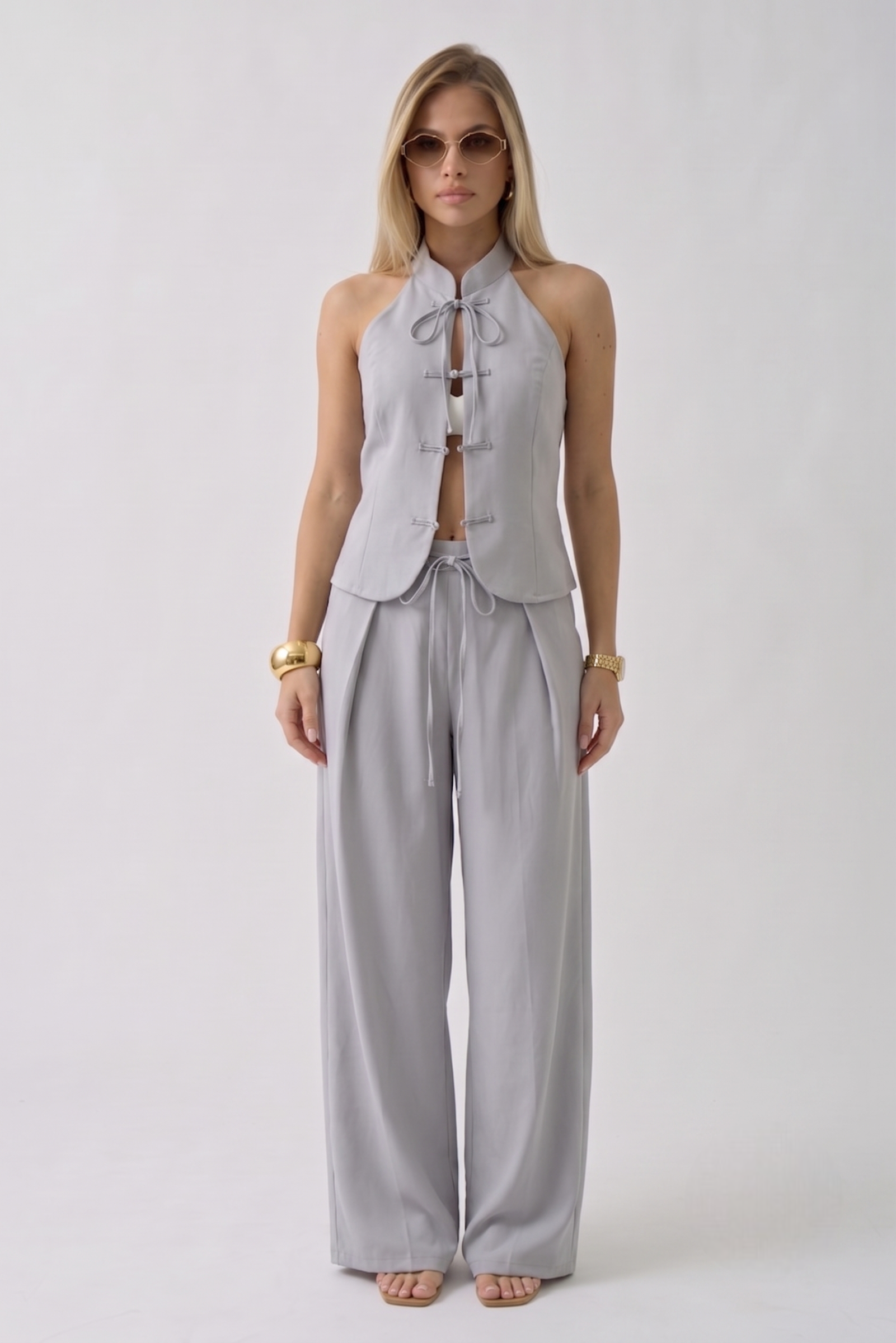 Coordinato Kyoto grigio chiaro|Colore:Grigio chiaro
