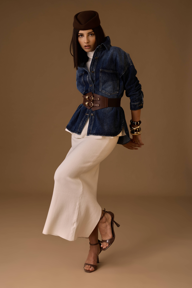 Camicia Denim Urban denim scuro|Colore:Denim scuro