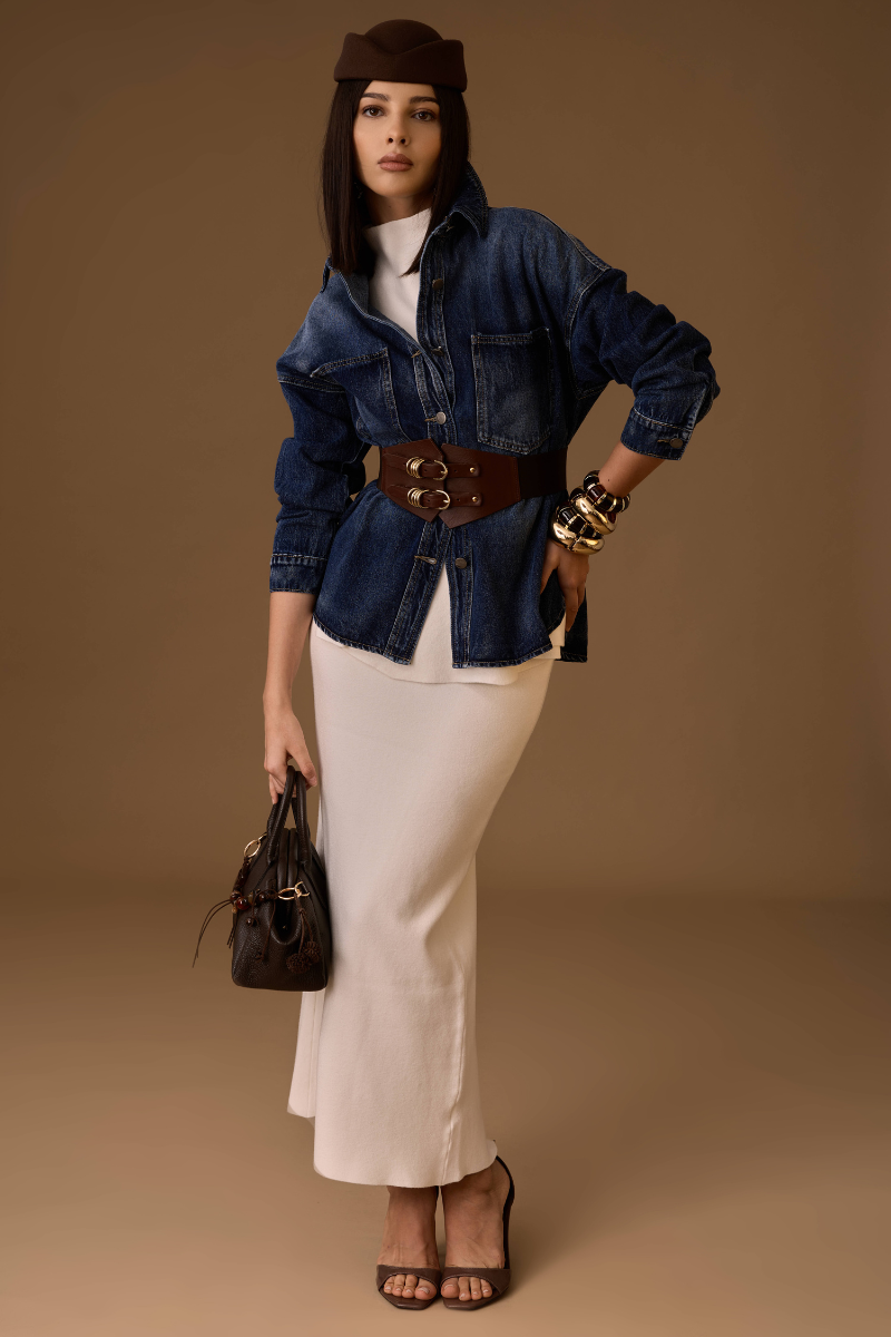 Camicia Denim Urban denim scuro|Colore:Denim scuro