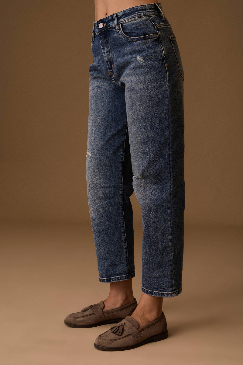 Jeans Strappi denim|Colore:Denim