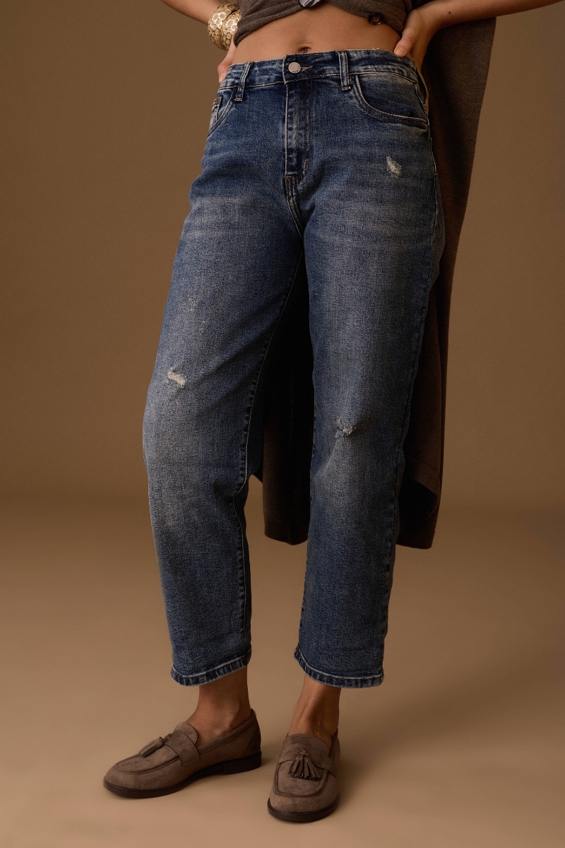 Jeans Strappi denim|Colore:Denim