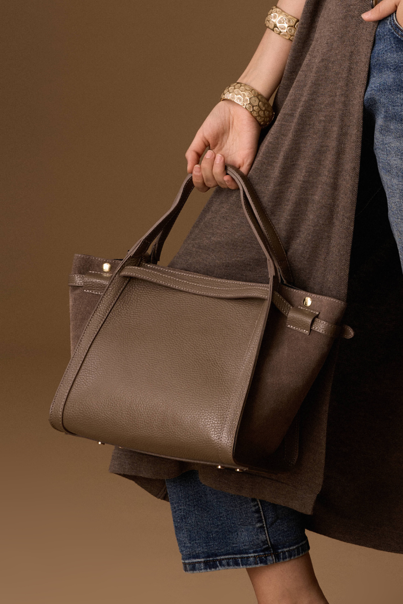 Borsa Cassie taupe|Colore:Taupe