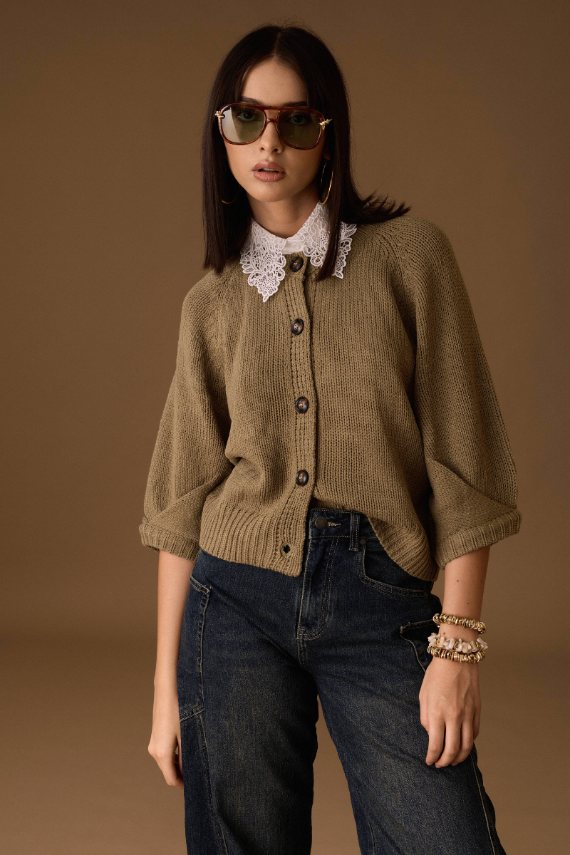 Cardigan Lauren verde|Colore:Verde