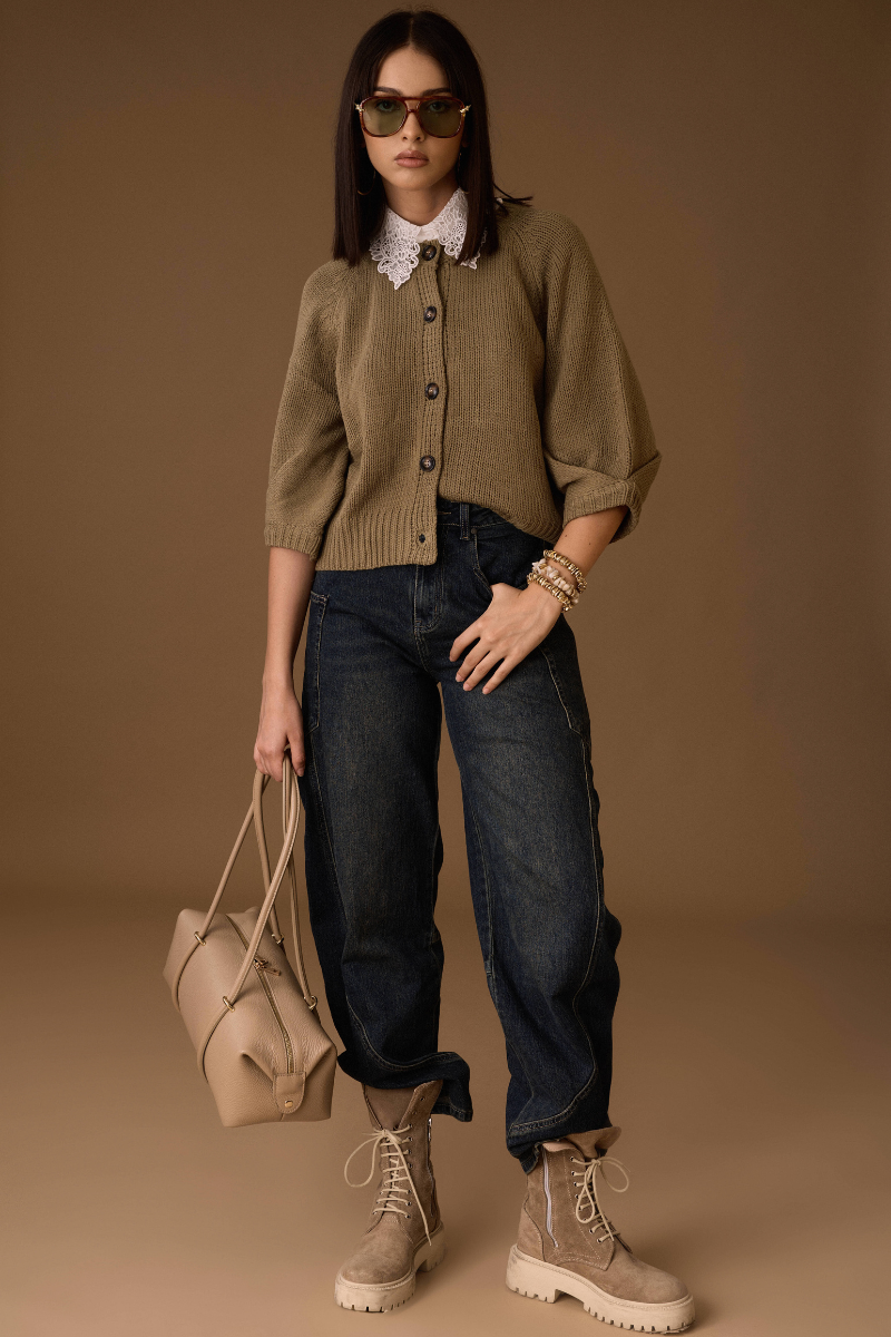 Jeans Con Tasconi denim|Colore:Denim