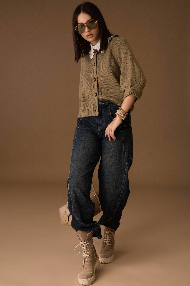 Jeans Con Tasconi denim|Colore:Denim