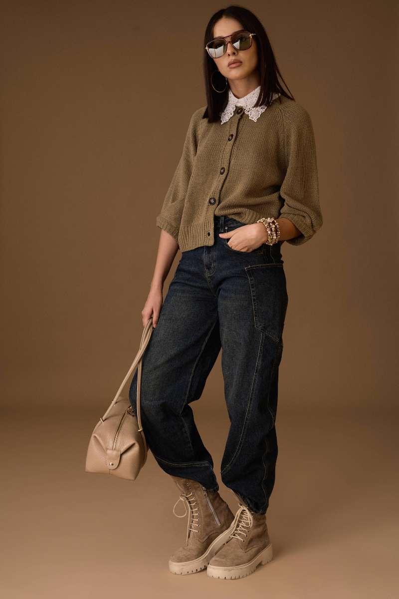 Jeans Con Tasconi denim|Colore:Denim