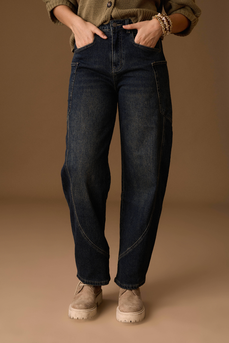 Jeans Con Tasconi denim|Colore:Denim