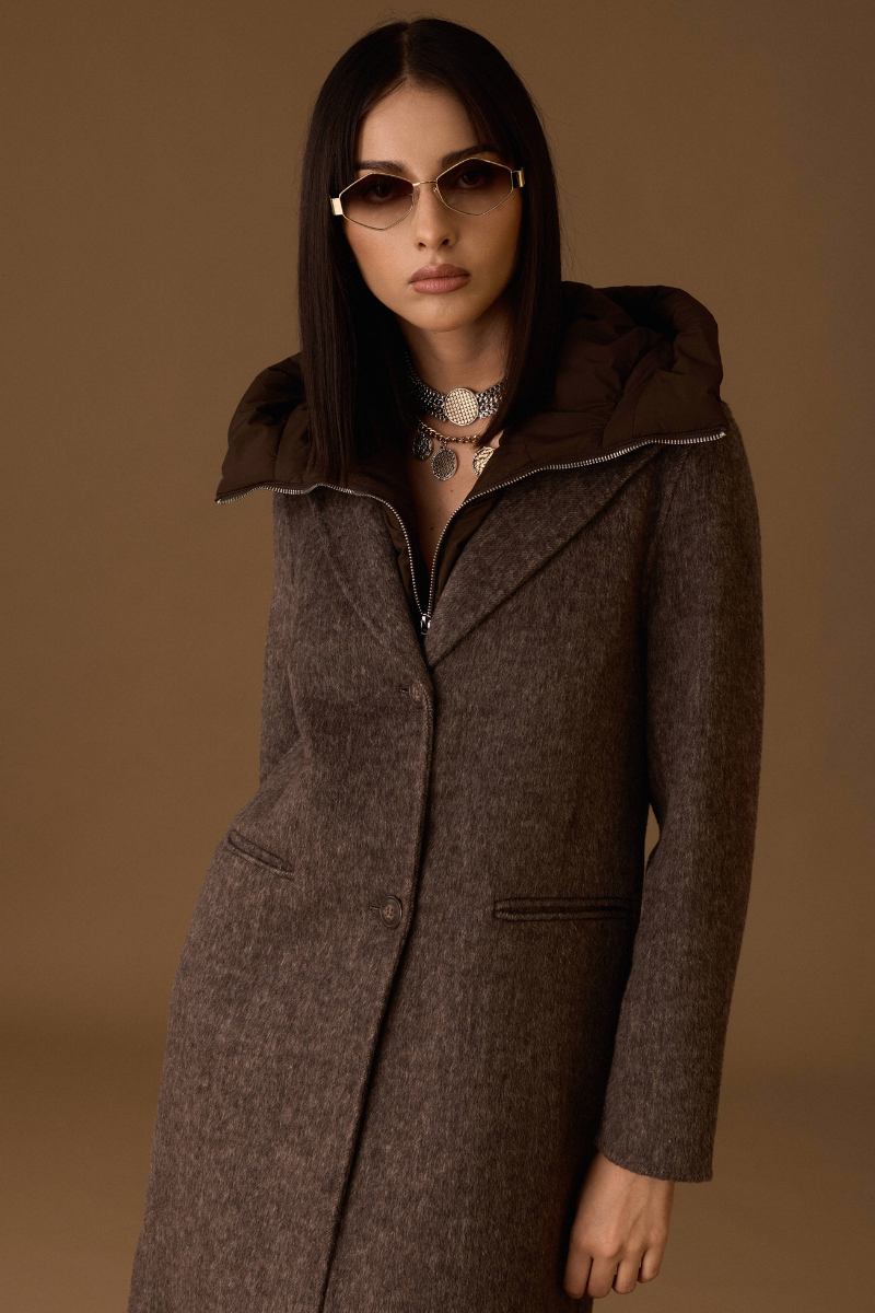 Cappotto Wool testa di moro|Colore:Testa di moro