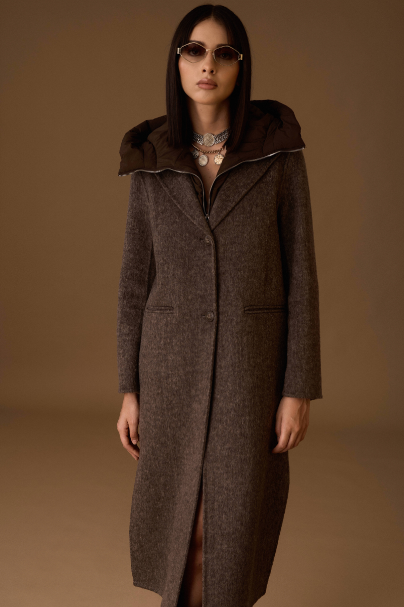 Cappotto Wool testa di moro|Colore:Testa di moro