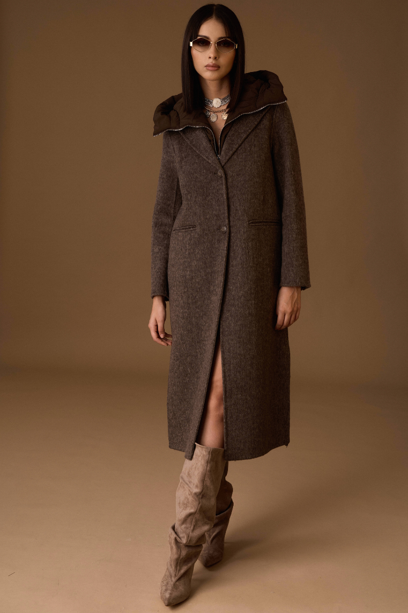 Cappotto Wool testa di moro|Colore:Testa di moro