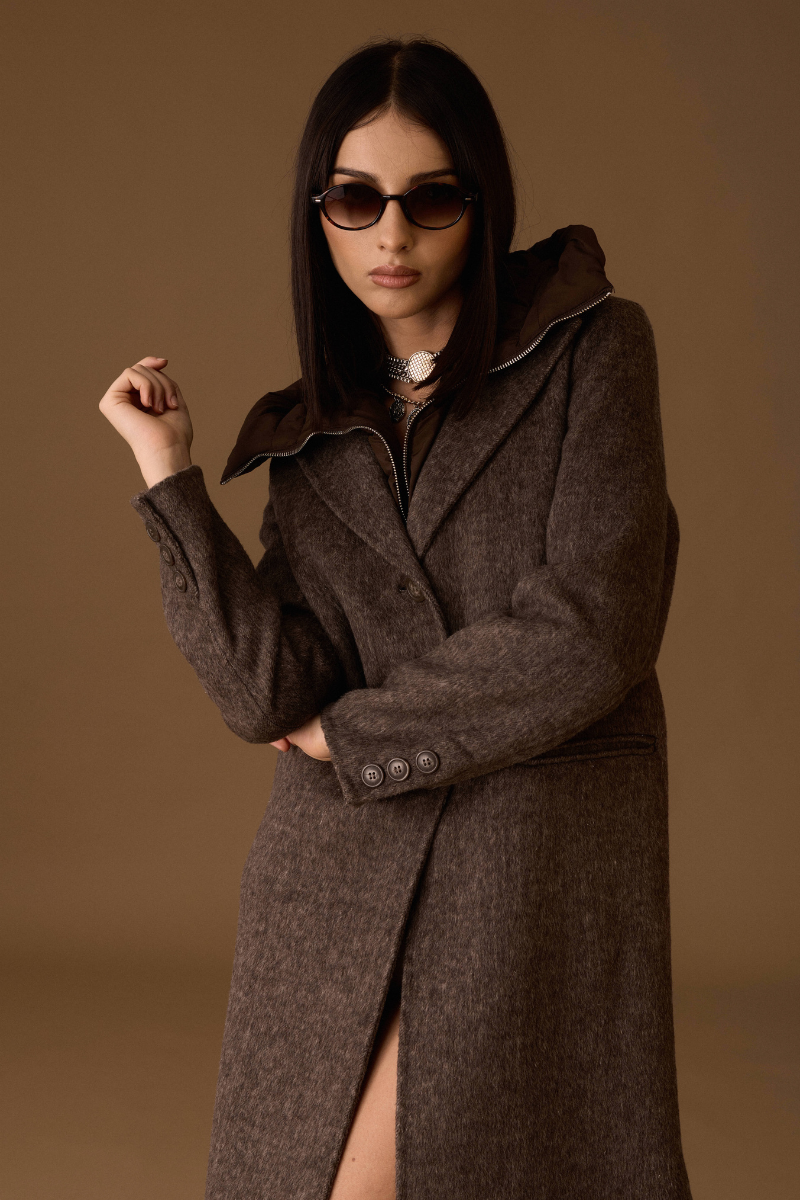 Cappotto Wool testa di moro|Colore:Testa di moro