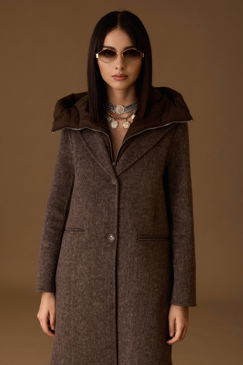 Cappotto Wool testa di moro|Colore:Testa di moro