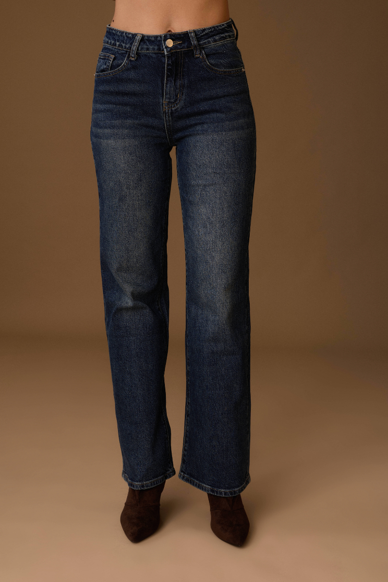 Jeans Dritto denim|Colore:Denim