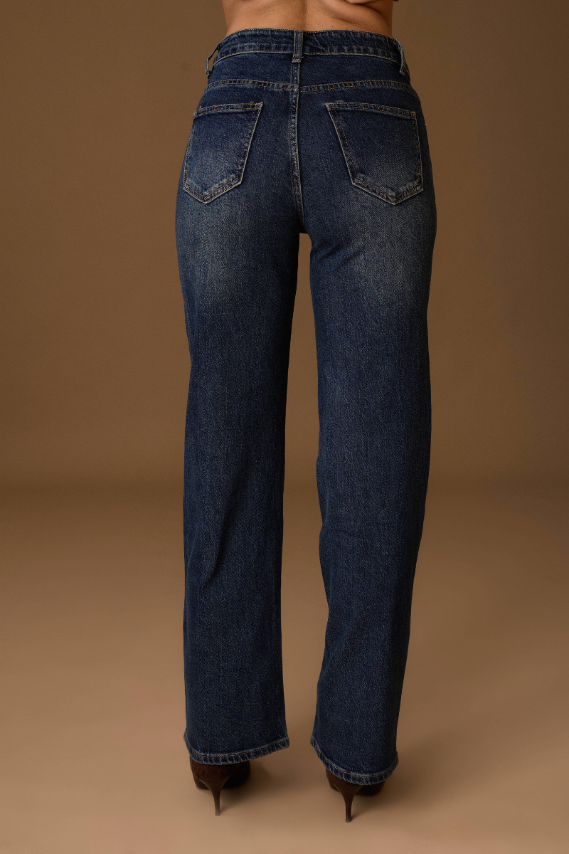 Jeans Dritto denim|Colore:Denim