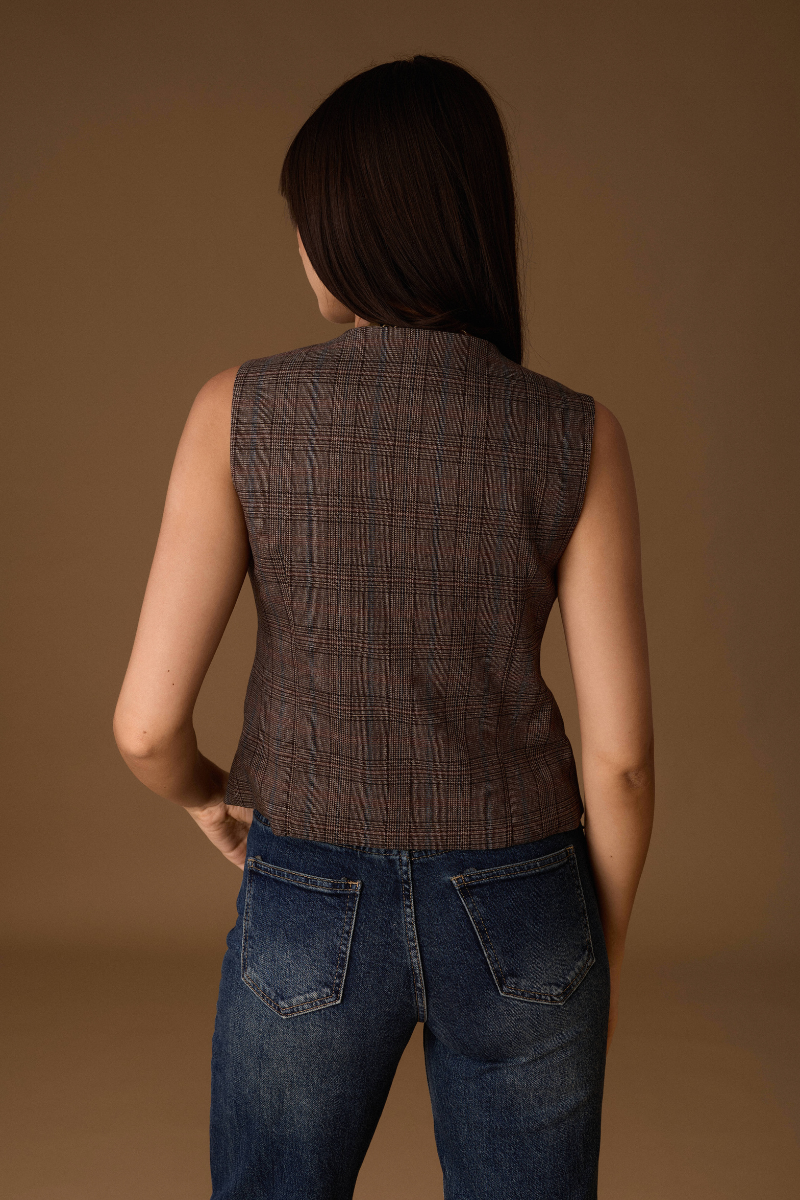 Gilet Sartoriale Galles testa di moro|Colore:Testa di moro