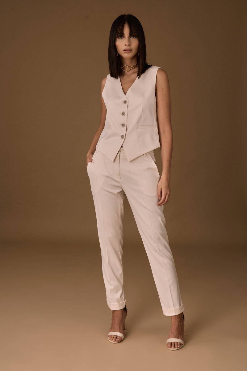 Pantalone Sartoriale Capri burro|Colore:Burro