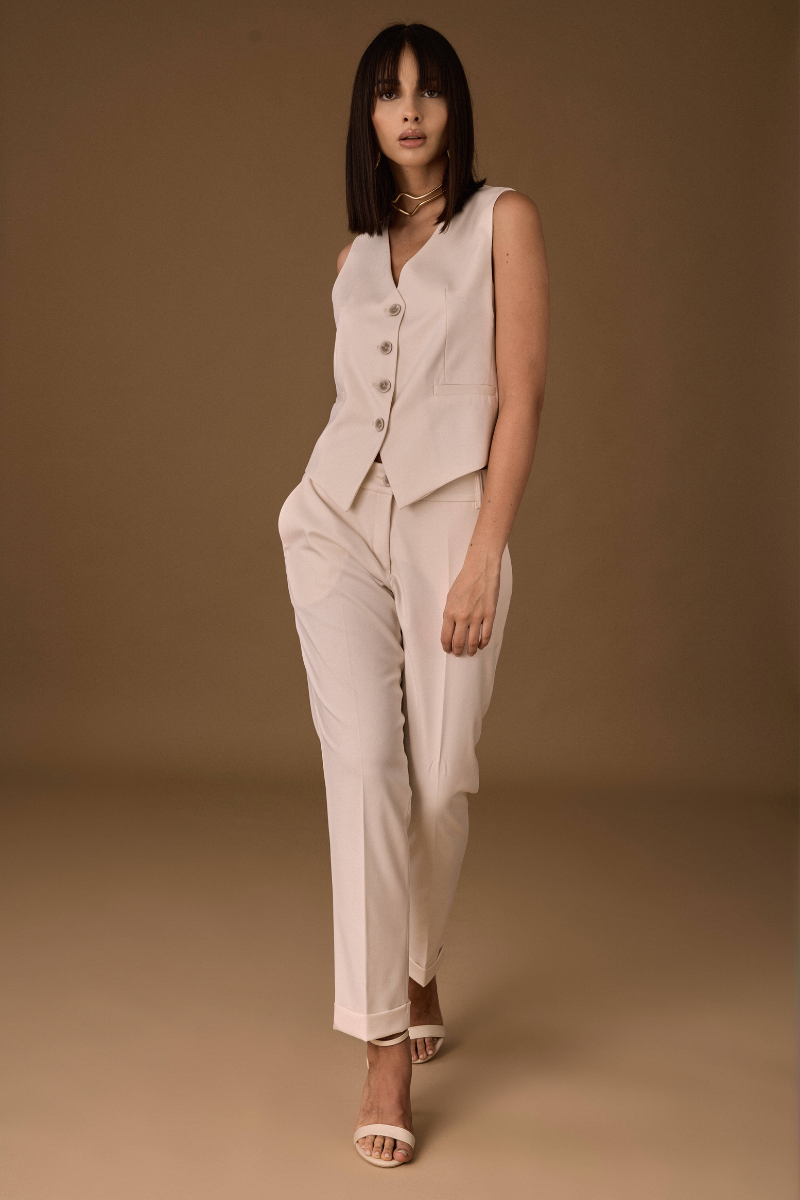 Pantalone Sartoriale Capri burro|Colore:Burro