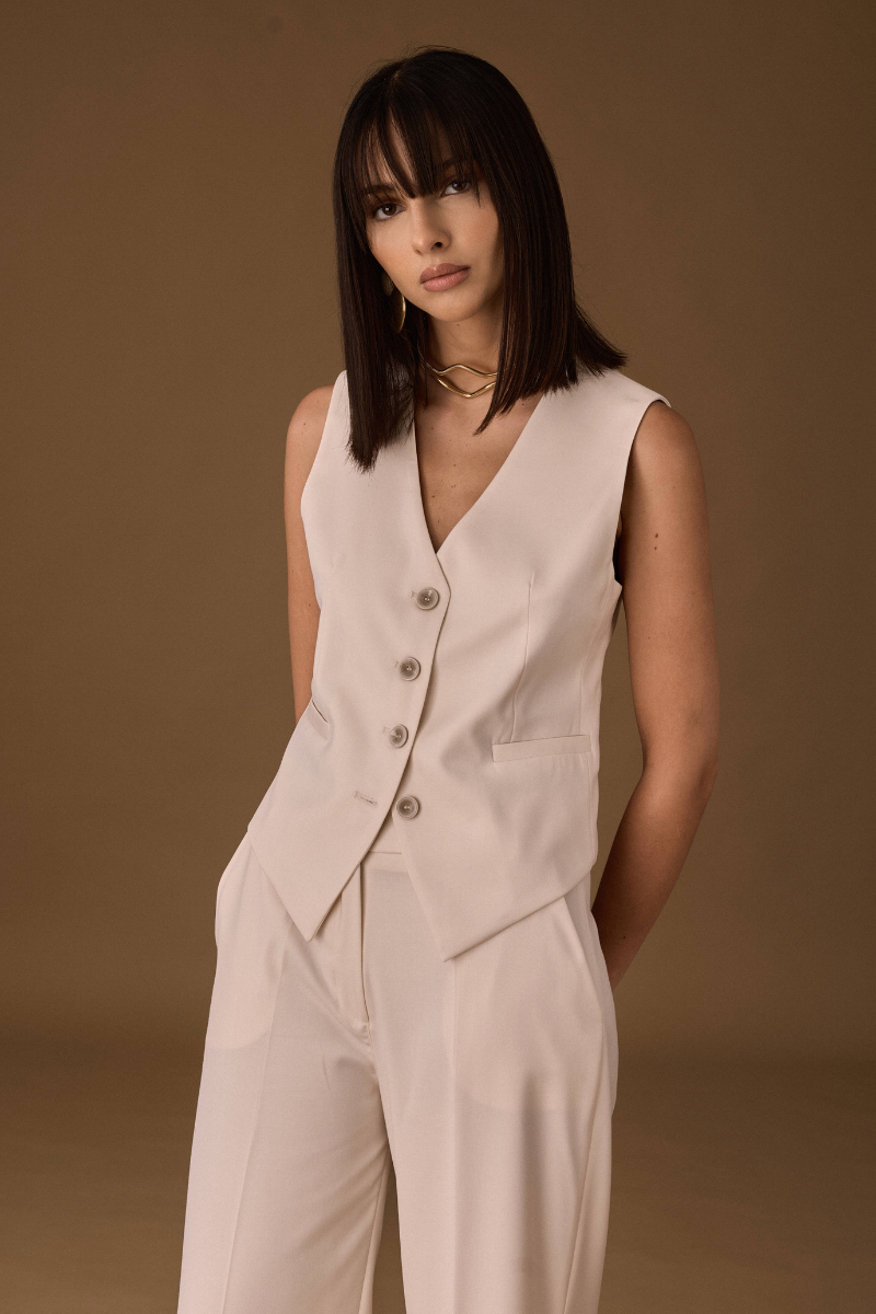 Gilet Sartoriale burro|Colore:Burro