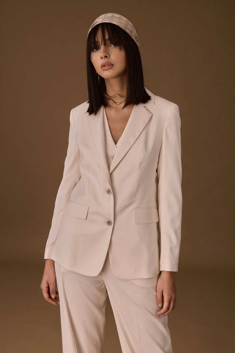 Giacca Sartoriale Monopetto burro|Colore:Burro