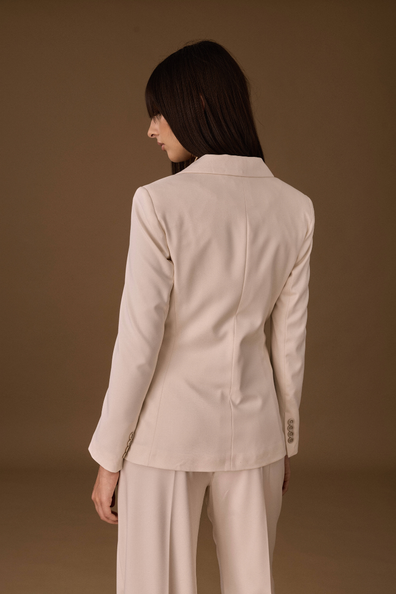 Giacca Sartoriale Monopetto burro|Colore:Burro