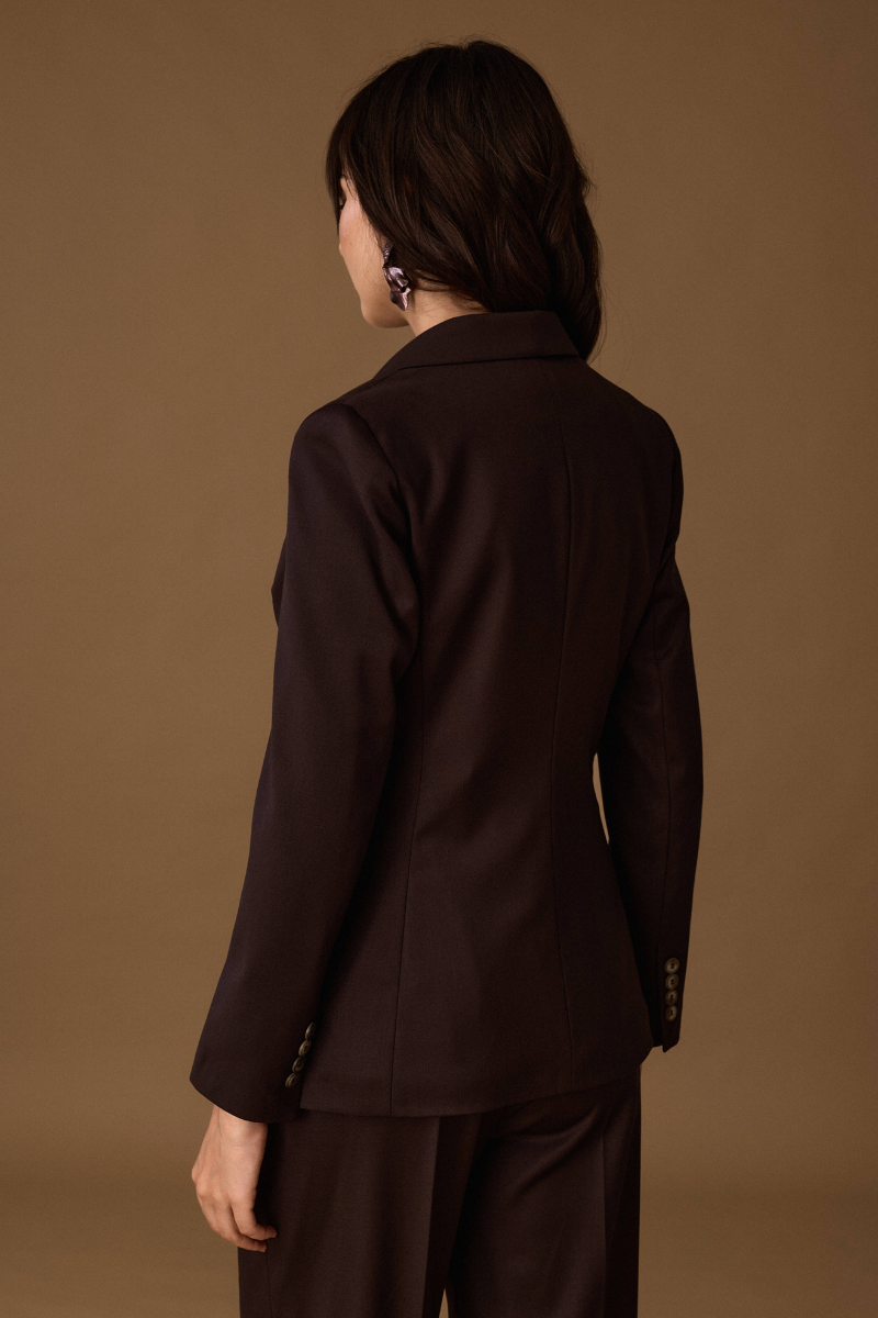Giacca Sartoriale Monopetto Testa di moro|Colore:Testa di moro