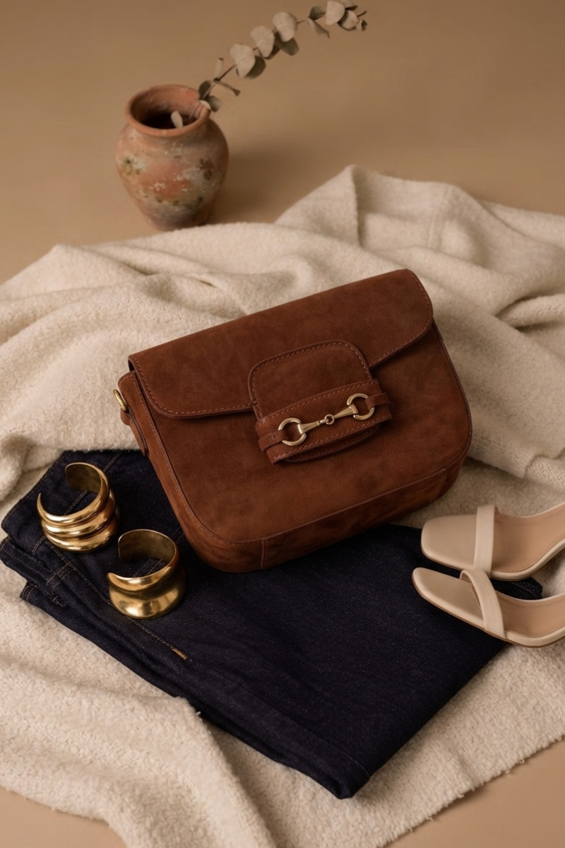 Borsa jill Cacao|Colore:Cacao