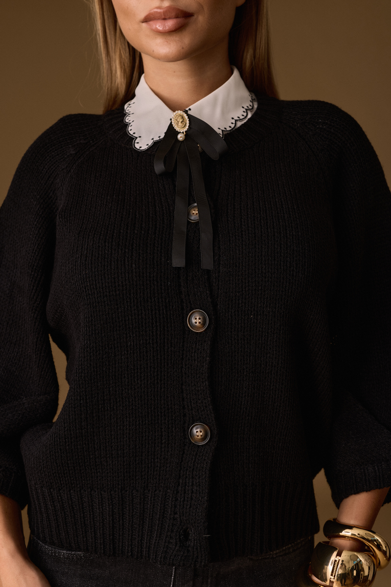 Cardigan Lauren Nero|Colore:Nero