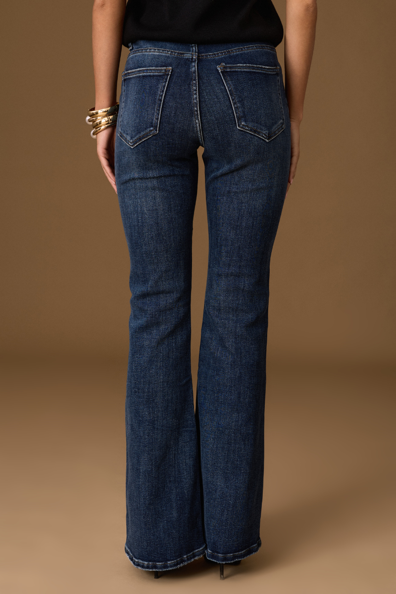 Jeans Zampa denim|Colore:Denim