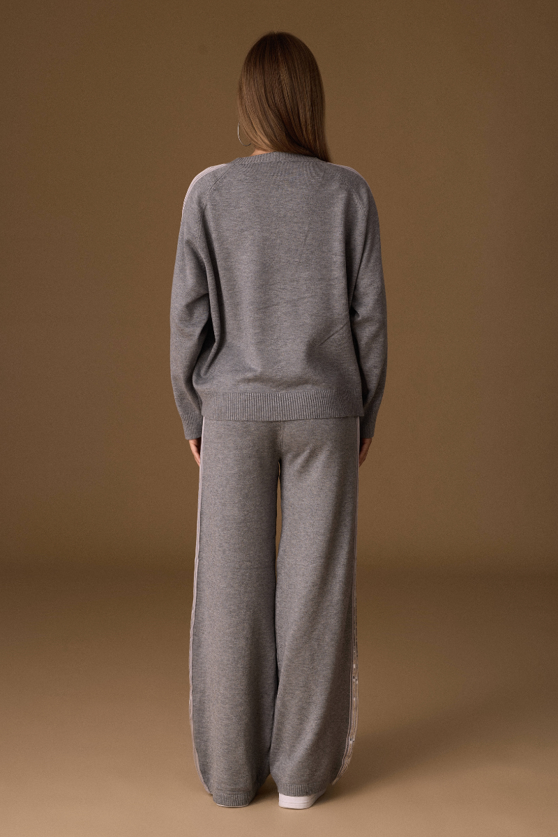 Coordinato Paillettes Grigio|Colore:Grigio