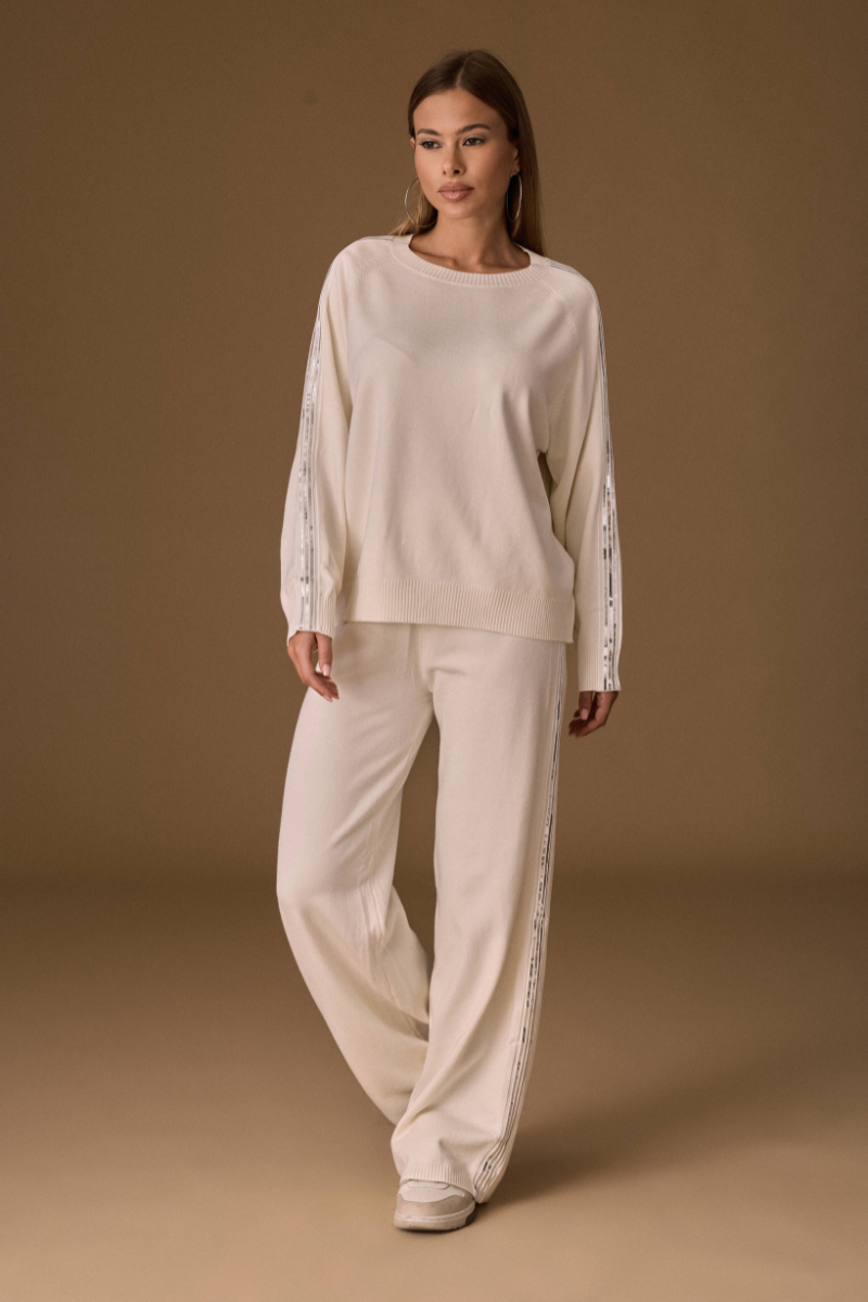 Coordinato Paillettes Bianco|Colore:Bianco