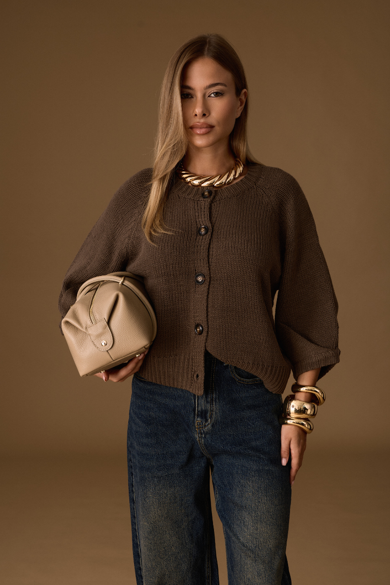 Cardigan Lauren Testa di moro|Colore:Testa di moro