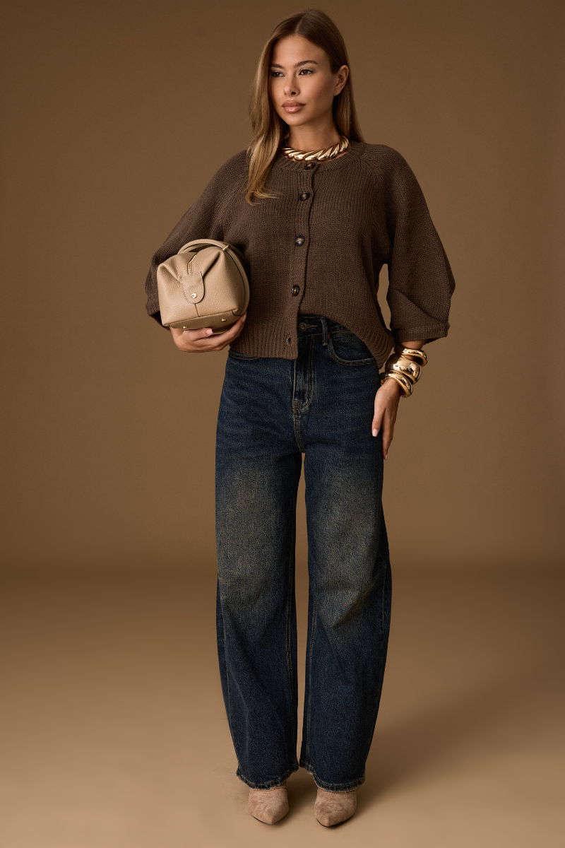 Jeans Ballon Sabbiato denim|Colore:Denim