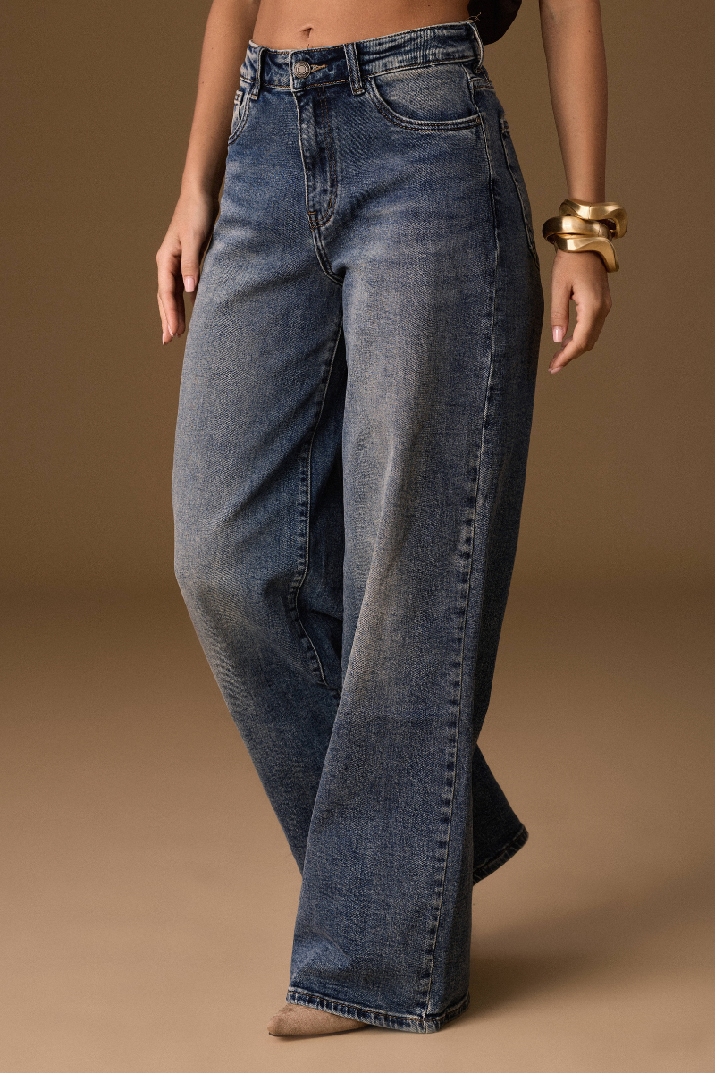 Jeans Palazzo denim|Colore:Denim