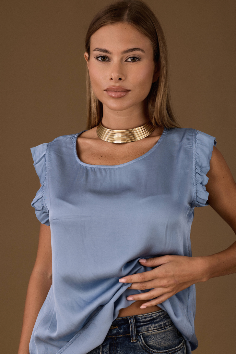 Blusa Rouches Avion|Colore:Avion